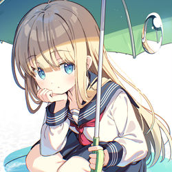 This is a pixiv picture whose title is 雨上がり.