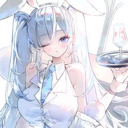This is a pixiv picture whose title is NIKKE Bunny Cindy.