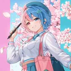 This is a pixiv picture whose title is spring girl！.