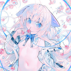 This is a pixiv picture whose title is 烦请诸位欣赏女儿的绝美肉体.