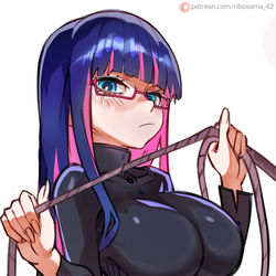 This is a pixiv picture whose title is Stocking Anarchy x Katherine.