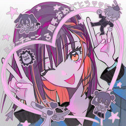 This is a pixiv picture whose title is 3 years of Mirror Tune.