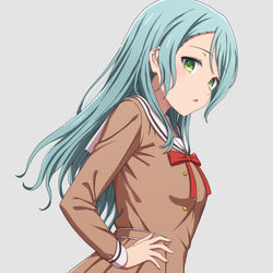 This is a pixiv picture whose title is 制服紗夜さん.