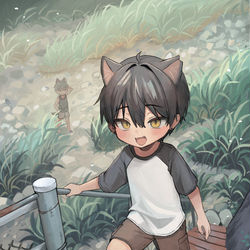 This is a pixiv picture whose title is 🐈🐕貓狗隨記（二）Cat & dog Memo (2).