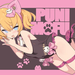 This is a pixiv picture whose title is PUNI☆MOFU黒マオ予約開始しました！😈.