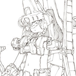 This is a pixiv picture whose title is エルガイム マークⅡ少女.