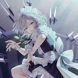 This is a pixiv picture whose title is 十六夜.