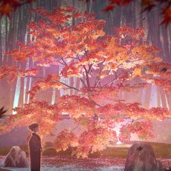 This is a pixiv picture whose title is 秋が散る庭で.