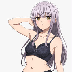 This is a pixiv picture whose title is 下着友希那.