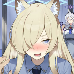 This is a pixiv picture whose title is 先生、○っぱいいかがですか？♡.