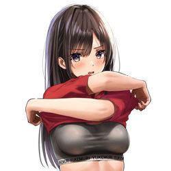 This is a pixiv picture whose title is 着替えてた！.