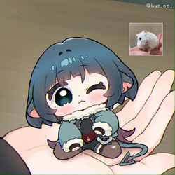 This is a pixiv picture whose title is 😉.