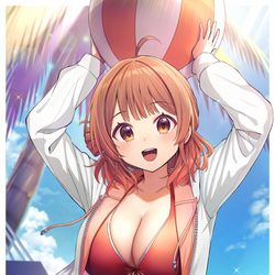 This is a pixiv picture whose title is セミブルー佑芽ちゃん.