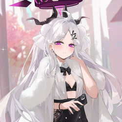This is a pixiv picture whose title is 「先生、お待たせ」.