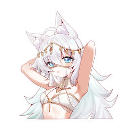 This is a pixiv picture whose title is 舞娘小狼.