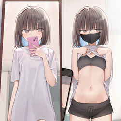 This is a pixiv picture whose title is 自撮りと他撮り.