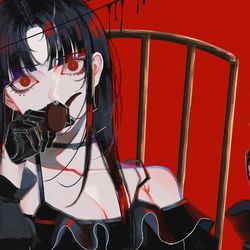 This is a pixiv picture whose title is 🍷.