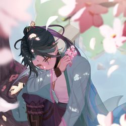 This is a pixiv picture whose title is 魈生誕祭2025.