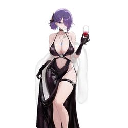 This is a pixiv picture whose title is Party Dress Yuna.