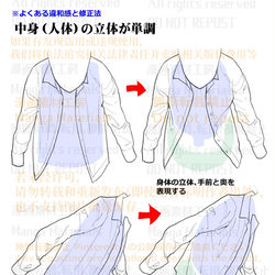 This is a pixiv picture whose title is 個人メモ：服のシワ.