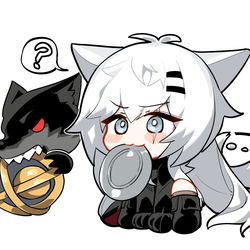 This is a pixiv picture whose title is 猛獣.