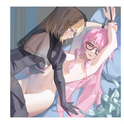 This is a pixiv picture whose title is 初华x爱音.