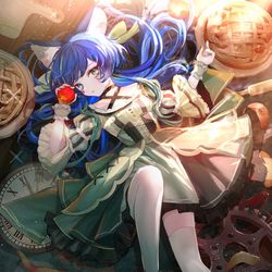 This is a pixiv picture whose title is VALIS RARA様cover林檎売りの泡沫少女MVイラスト.