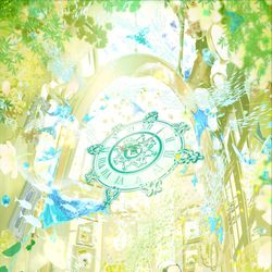 This is a pixiv picture whose title is ひみつの新緑の部屋.
