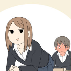 This is a pixiv picture whose title is とてもスカートが短いけど誰にもパンツを見られたことがない女の子.