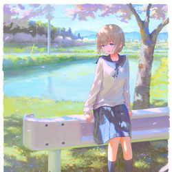 This is a pixiv picture whose title is 春.