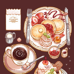 This is a pixiv picture whose title is シマエナガ喫茶店.