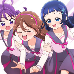 This is a pixiv picture whose title is 3人で！.