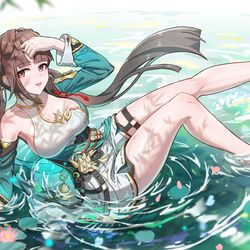 This is a pixiv picture whose title is 素裳.