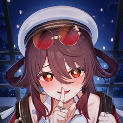 This is a pixiv picture whose title is 【原神】胡桃.