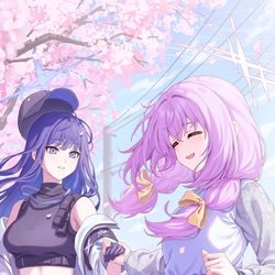 This is a pixiv picture whose title is お花見.