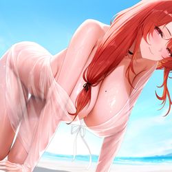 This is a pixiv picture whose title is 赤姬紅葉.