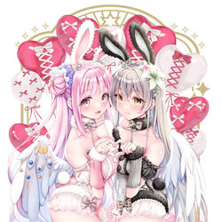 This is a pixiv picture whose title is ミカ×ナギサ💓.