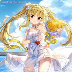 This is a pixiv picture whose title is リリカルなのは20周年記念 フェイト・T・ハラオウン.