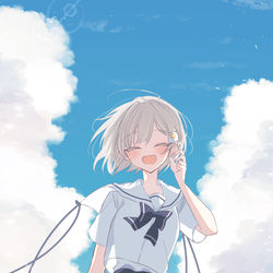 This is a pixiv picture whose title is ☁️.