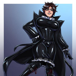 This is a pixiv picture whose title is Latex Commander (Comm).
