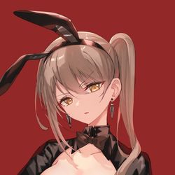 This is a pixiv picture whose title is なーにじろじろ見てんの　バニー知らないの？.