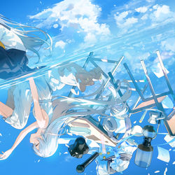 This is a pixiv picture whose title is Dream Blue.