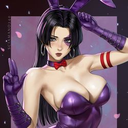 This is a pixiv picture whose title is Psylocke Bunny - Marvel Rivals.