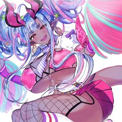 This is a pixiv picture whose title is 水着伊吹童子祈願.