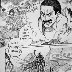This is a pixiv picture whose title is OPM Bonus Manga.