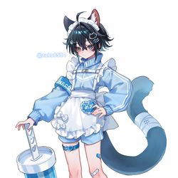 This is a pixiv picture whose title is 猫ジャージメイド.