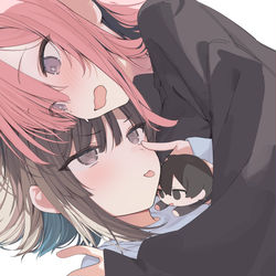 This is a pixiv picture whose title is うまくいかないふたり.