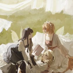 This is a pixiv picture whose title is 三妖精.