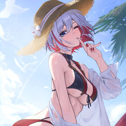 This is a pixiv picture whose title is 水着トパーズ.