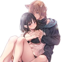 This is a pixiv picture whose title is 人間になったボクとキミとの4年間 2.